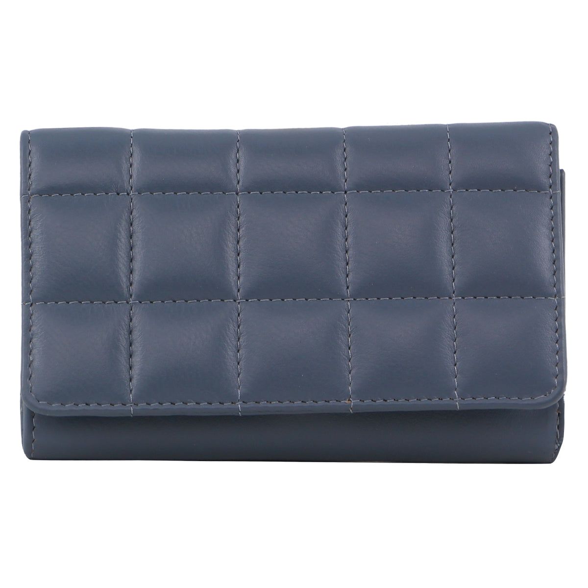 Pierre Cardin Pleated Leather Tri-Fold Wallet Turquoise | IAWMR5907