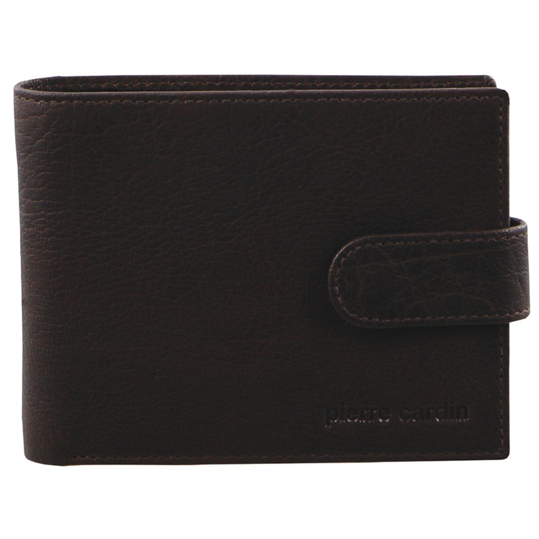 Pierre Cardin Rustic Leather Wallet Black | AZUXY2196