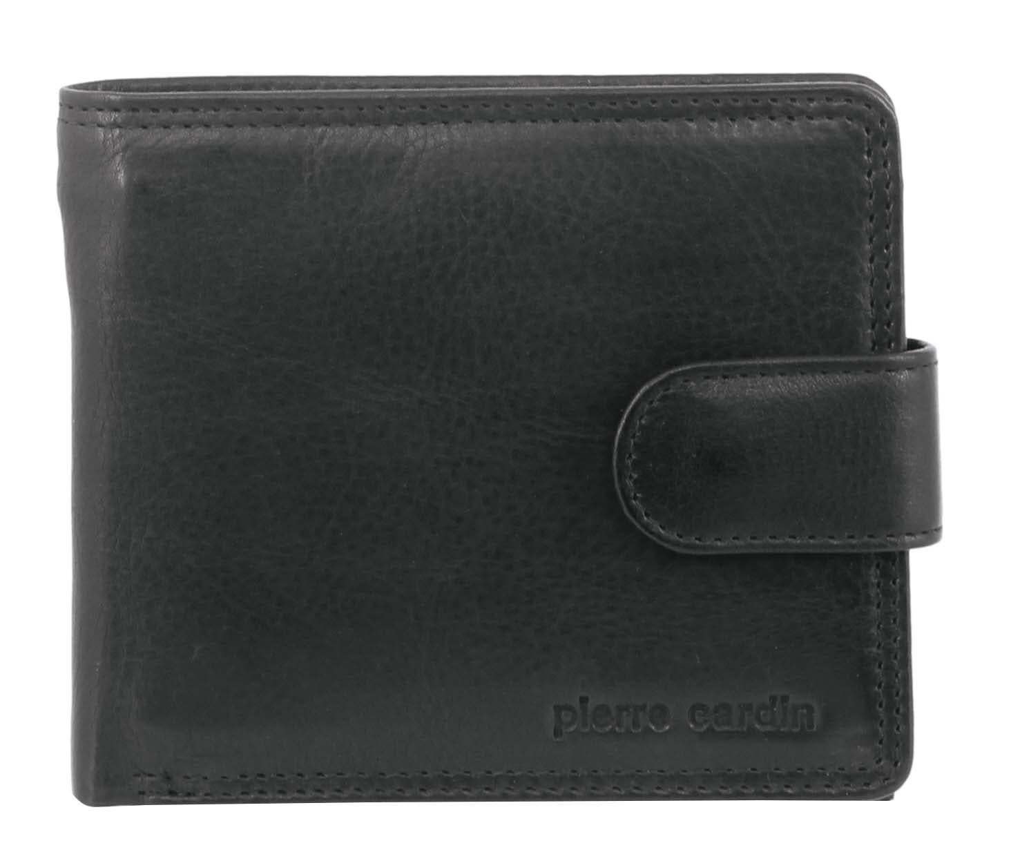 Pierre Cardin Rustic Leather Wallet Black | UQNJK4308