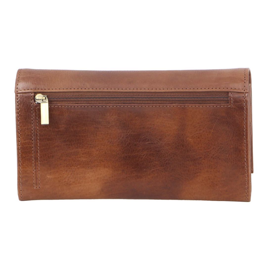 Pierre Cardin Rustic Leather Wallet Brown | PYRMO5372