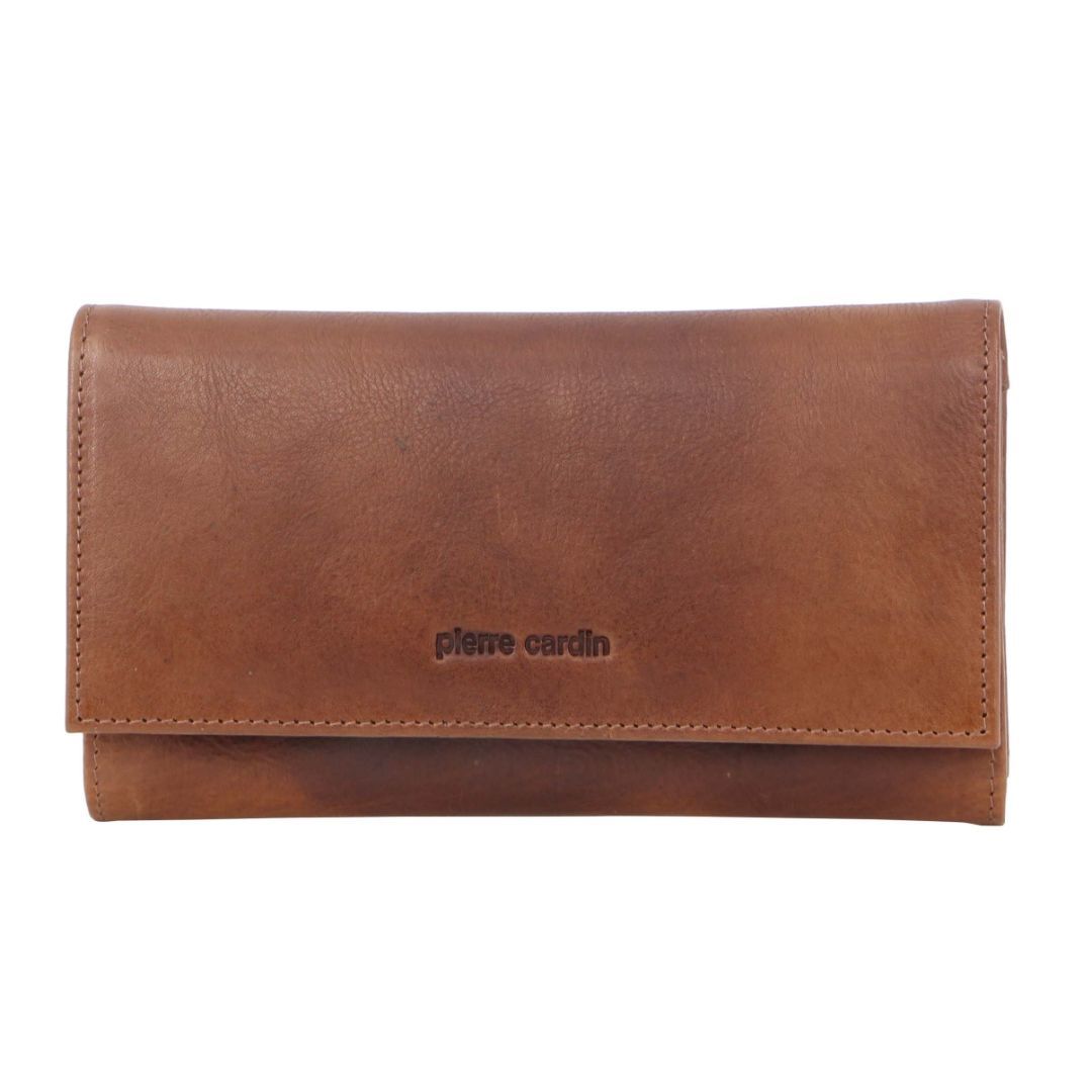 Pierre Cardin Rustic Leather Wallet Brown | PYRMO5372