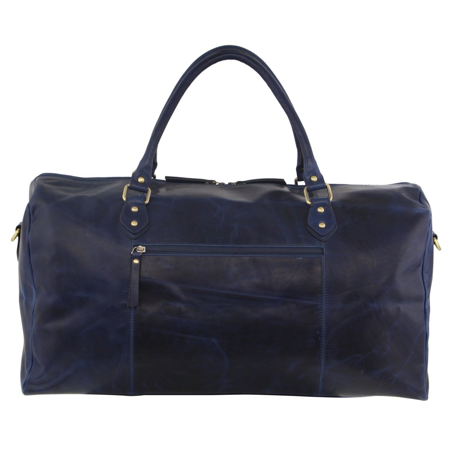 Pierre Cardin Smooth Leather Overnight Bag Midnight | XWTBU9481