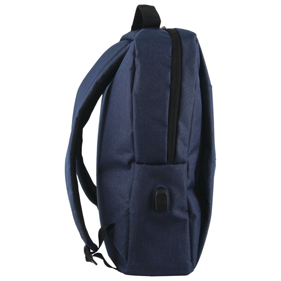 Pierre Cardin Travel & Business Backpack with Built-in USB Port Navy | DOLSH3451