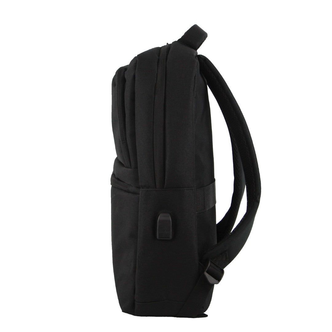 Pierre Cardin Travel & Business Backpack with Built-in USB Port Black | ASCBE9374