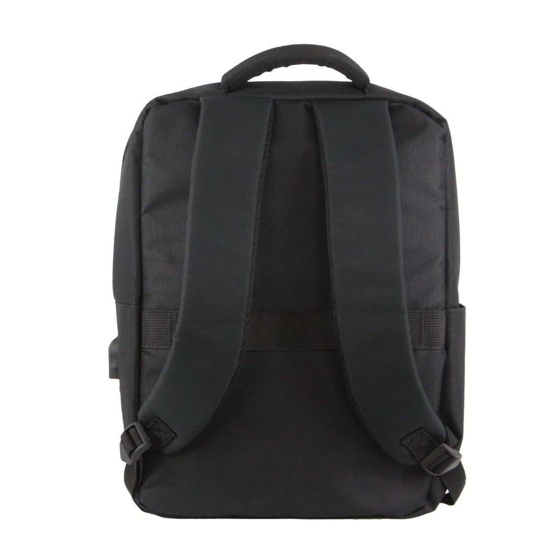 Pierre Cardin Travel & Business Backpack with Built-in USB Port Black | ASCBE9374