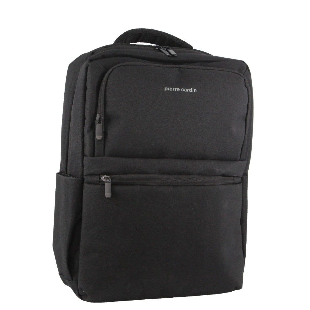 Pierre Cardin Travel & Business Backpack with Built-in USB Port Black | ASCBE9374