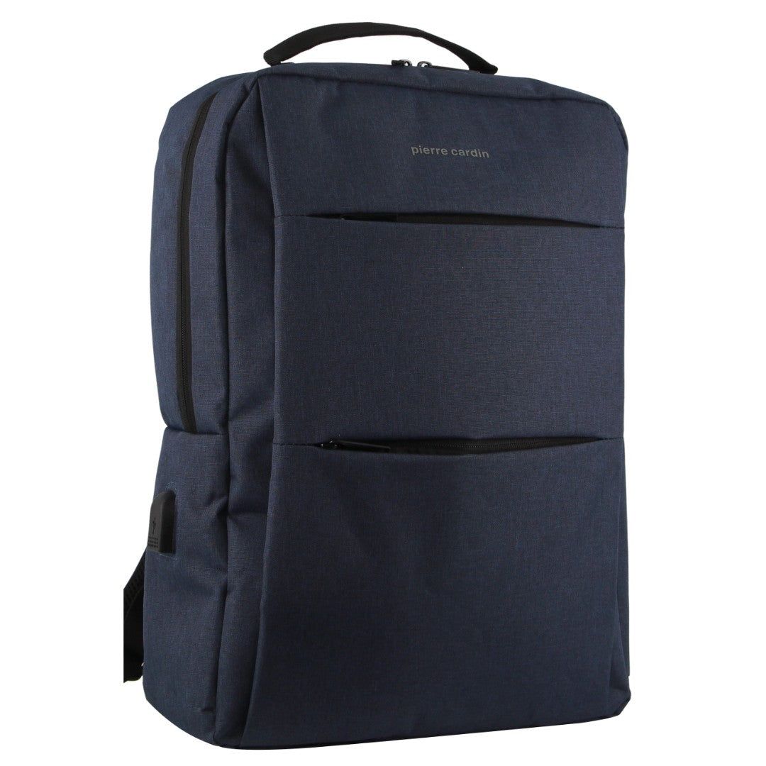 Pierre Cardin Travel & Business Backpack with Built-in USB Port Navy | WGVTQ7069