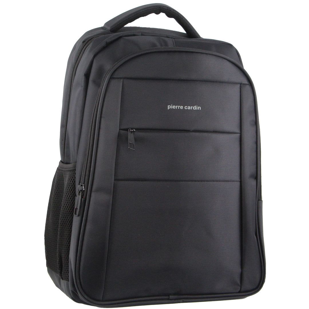 Pierre Cardin Travel & Business Backpack with Built-in USB Port Black | VAQTN7905