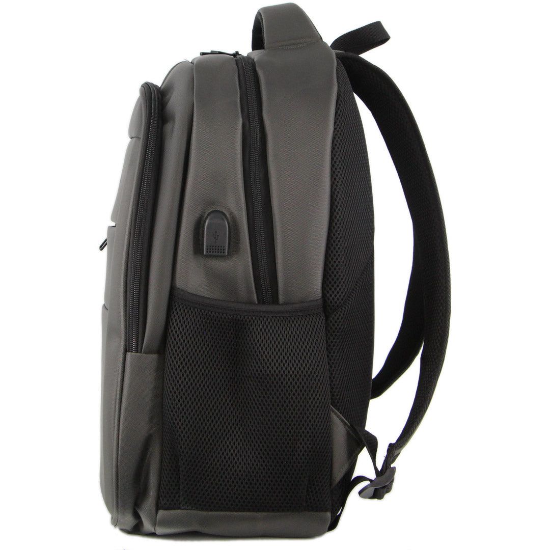 Pierre Cardin Travel & Business Backpack with Built-in USB Port Grey | ZEGKQ1037