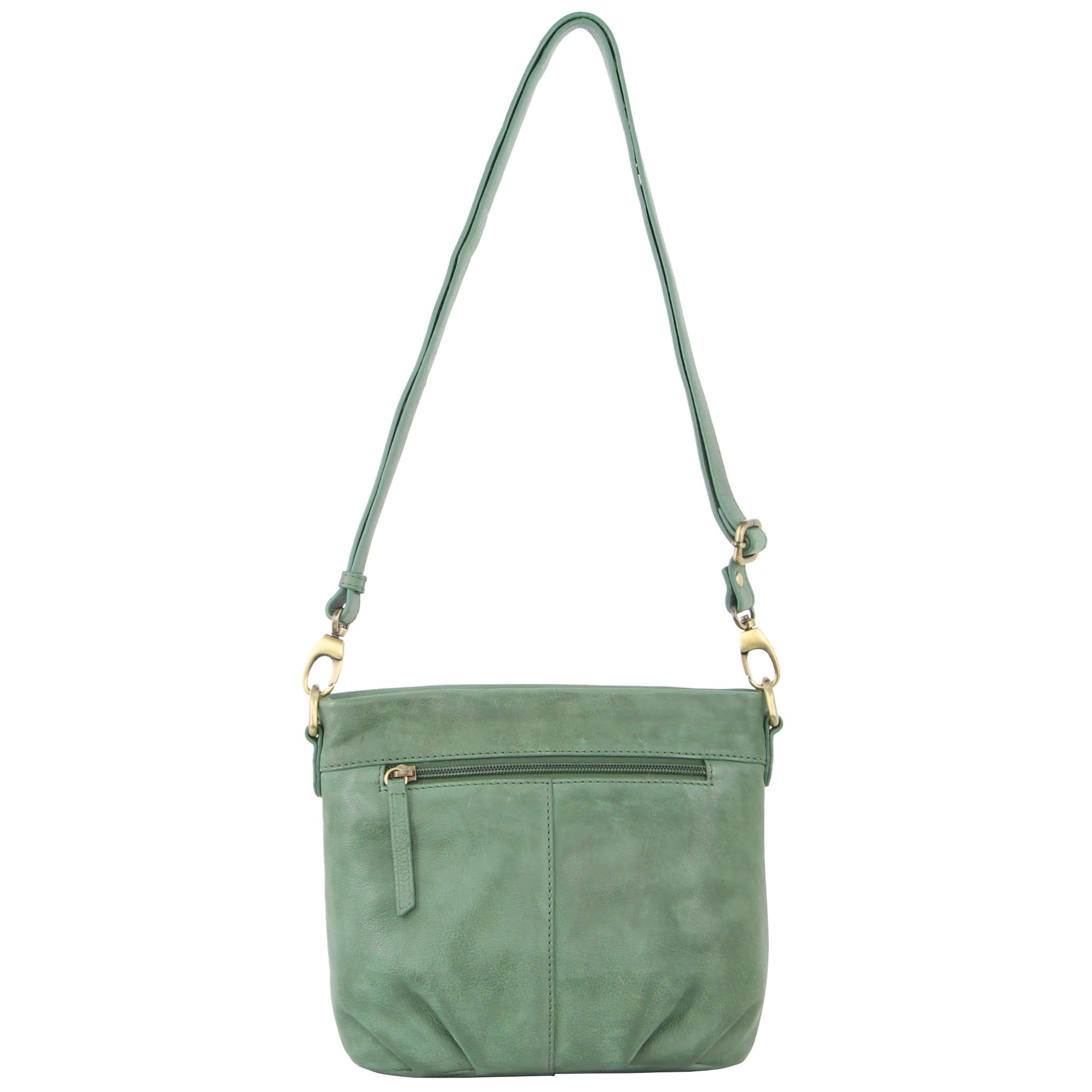 Pierre Cardin Woven Embossed Leather Crossbody Bag Green | GAWJX0126