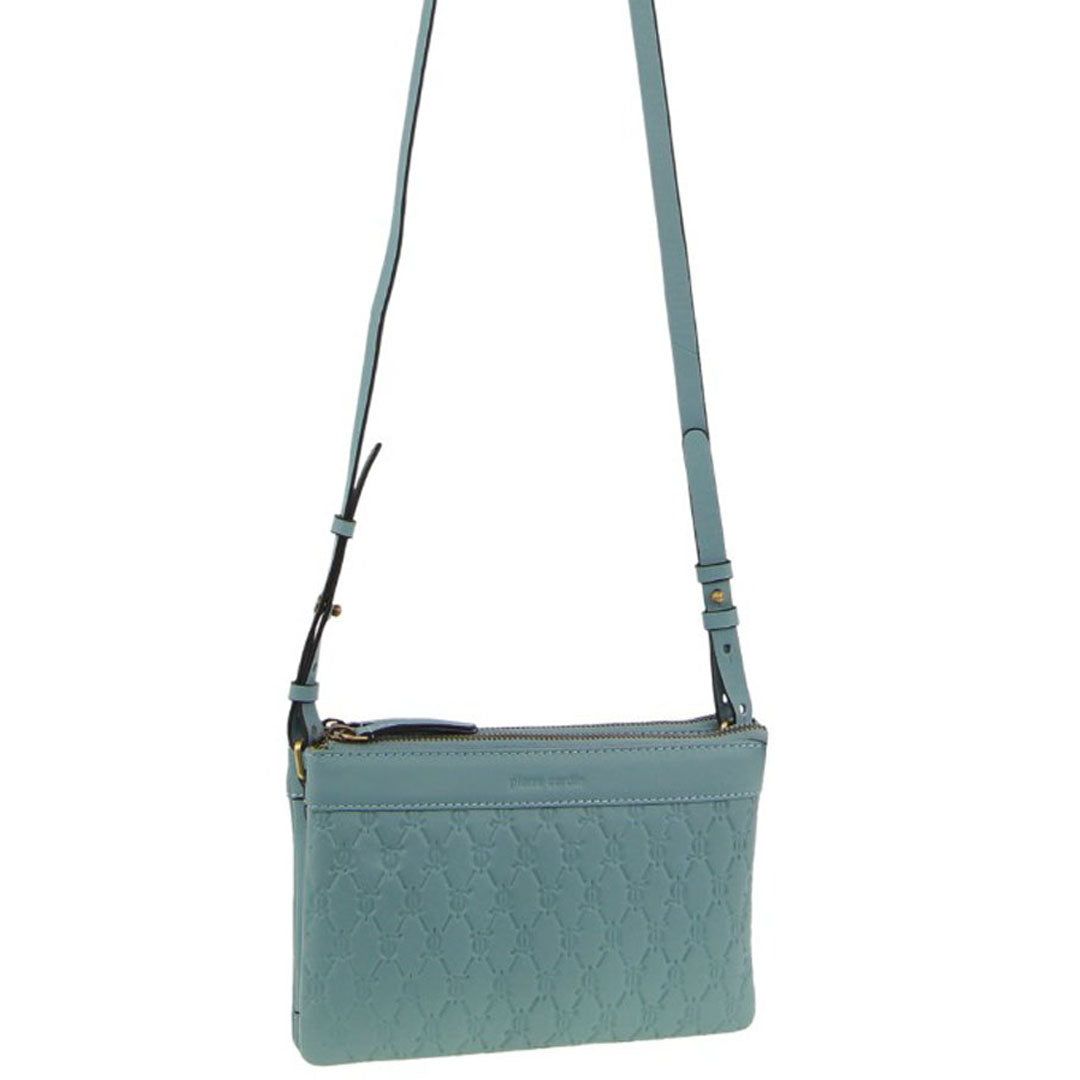 Pierre Cardin leather Pleated-Design Cross-Body Bag Blue | WEFCI0796